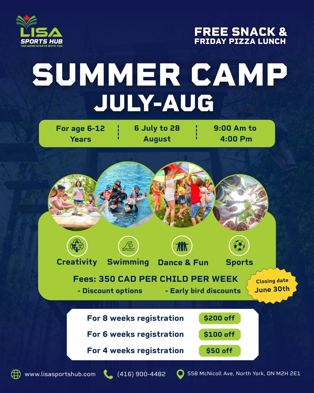 Summer Camp July-August